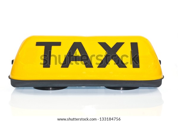 Taxi Schild Stockfoto Jetzt Bearbeiten