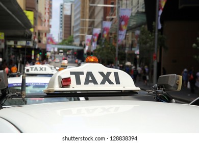 Taxi In Sydney. Australia