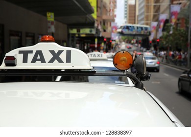 Taxi In Sydney. Australia