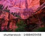 Taylor Creek Trail and Double Arch Alcove in Kolob Canyon, Zions National Park.  This is the furthest north area of Zions National Park and is accessed from I-15 near Cedar City, UT.