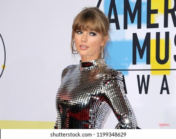 Taylor Swift at the 2018 American Music Awards held at the Microsoft Theater in Los Angeles, USA on October 9, 2018.