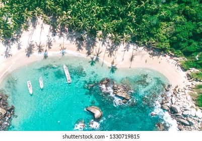 Tayrona National Park Colombia Drone View