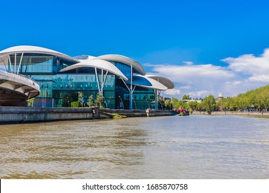 Tbilisi, Georgia - April  27, 2019:    Public Service Hall, Housing An Assortment Of Government Organisations 