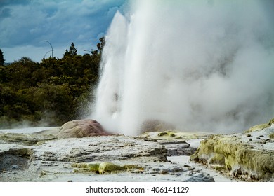 Te Puia Hot Geyser New Zealand