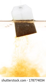 Tea Bag Dipped In Hot Water