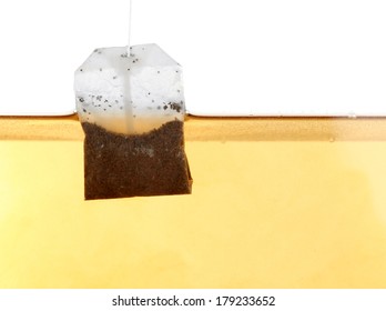 Tea Bag Dipped In Hot Water