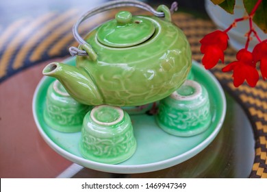 Tea Ceremony, A Set Of Teapot Cups For Making Chinese Tea