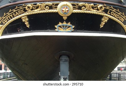 Tea Clipper, Cutty Sark.(stern View)