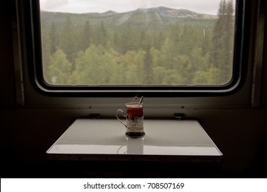 Tea Glass Holder At The Train Table 