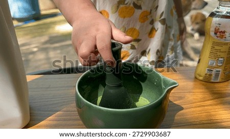 tea, hand, greentea, cup, matcha