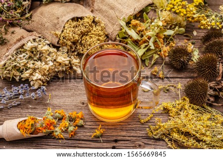 Similar – Image, Stock Photo Herbal Tea Background