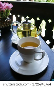 tea or hot tea, tea pot on the table