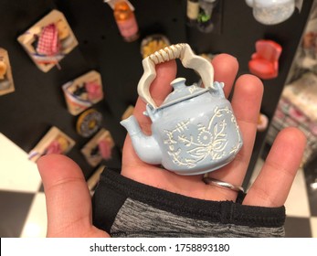 Tea Kettle Fridge Magnet Close Up