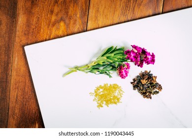 Tea leaf & raw sugar 