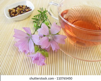 Tea With Mallow Flowers