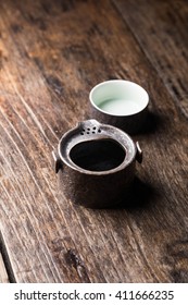 Tea on tea table