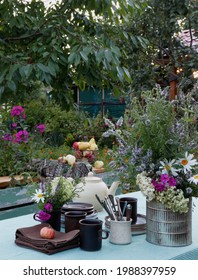  Tea Party In The Garden On A Summer Day.
