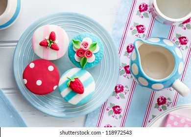Tea Party With Summer Themed Cupcakes