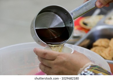 tea is poured