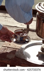 tea in a samovar