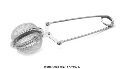 Tea Strainer Isolated On White Background