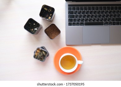 tea at the workplace during a break