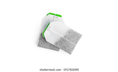 Teabags isolated on a white background. High quality photo
