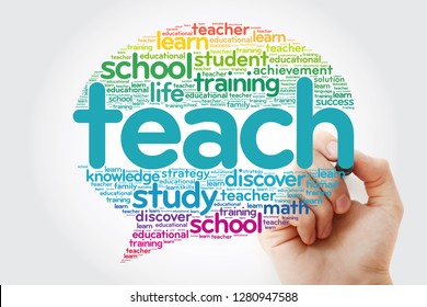 Teach Think Bubble Word Cloud Marker Stock Photo 1280947588 | Shutterstock