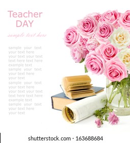 Teacher Day Summer Flowers Bunch Roses Stock Photo 163688684 | Shutterstock