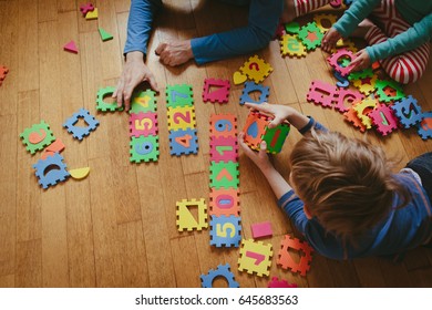 Kids Playing Puzzle Education Concept Stock Photo 674643841 | Shutterstock