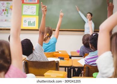 959 Black children in class raising hands Images, Stock Photos ...