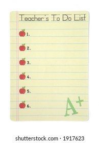 Teachers Do List Stock Photo 1917623 | Shutterstock