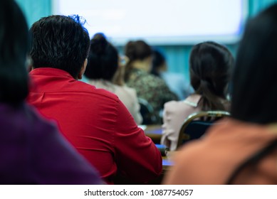 The Teachers Meeting Of High School In Thailand, Southeast Asia.