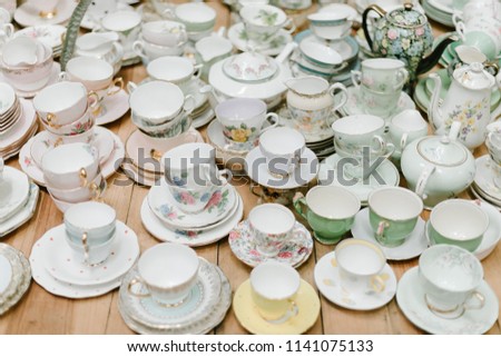 Similar – Crockery at the flea market