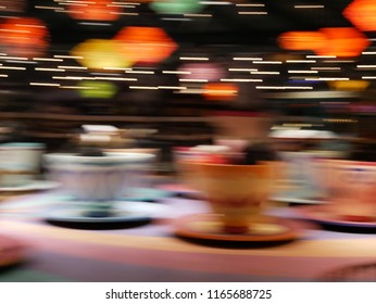 The Teacup Ride At Night