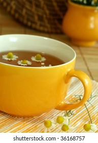  Teacup  With Soothing Herbal Camomille Tea.