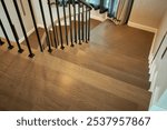 Teak Stair or stair wood made from teak wood
in house