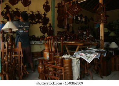 Teak Wood Craft Center Kasiman Bojonegoro Stock Photo 1540862309