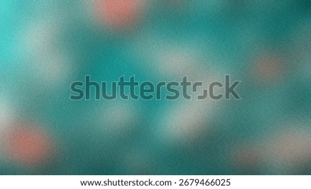 Teal Abstract Background Textured Surface with Peach Accents