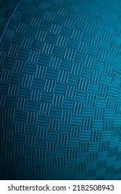 Teal Blue Kickball Dodgeball Sports Ball Inflatable Textured Grip Generic Athletic Rubber Gym Ball With Weave Texture. Wall Ball Used For Common Recreational Sports Games And Gym Class. Texture