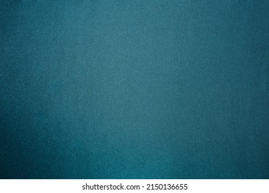 Teal Blue Silk Texture. Smooth Elegant Satin Pillowcase Cloth For Luxury Abstract Background Design