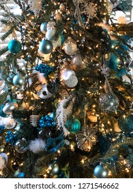 Teal Christmas Ornaments