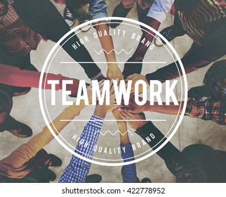 Team Building Collaboration Connection Corporate Teamwork Stock Photo ...