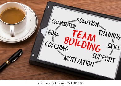 Team Building Process Circle Concept On Stock Photo 291181460 ...