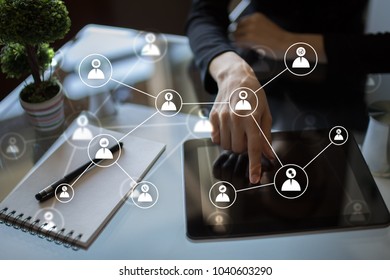 Team Building Structure Organization Concept Hr Stock Photo 1040603290 ...