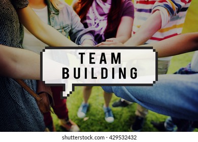 Team Building Teamwork Togetherness Unity Concept Stock Photo (Edit Now ...