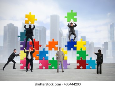 Team Businesspeople Build New Company Stock Photo 170386835 | Shutterstock