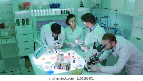 Team Busy Forensics Researchers Talking Dark Stock Photo 1108186301 ...