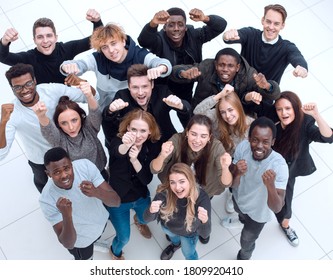 Team Diverse Young People Looking Camera Stock Photo 1809920410 ...