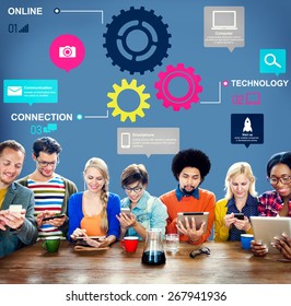 Team Functionality Industy Teamwork Connection Technology Concept